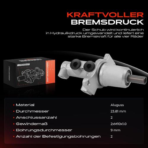 1x Hauptbremszylinder Bremszylinder für VW LT 28-46 II Pritsche/Fahrgestell Kasten Bild 1x Hauptbremszylinder Bremszylinder für VW LT 28-46 II Pritsche/Fahrgestell Kasten