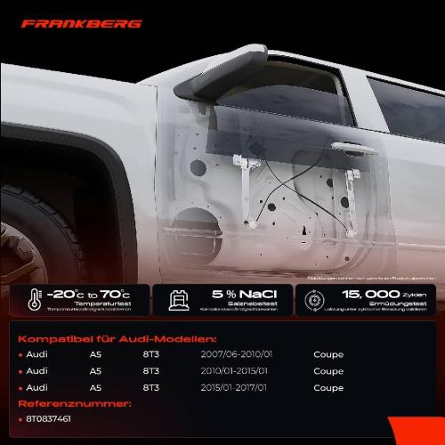 Frankberg 1x Fensterheber Vorne Links für AUDI A5 8T3 2007-2017 COUPE Bild Frankberg 1x Fensterheber Vorne Links für AUDI A5 8T3 2007-2017 COUPE