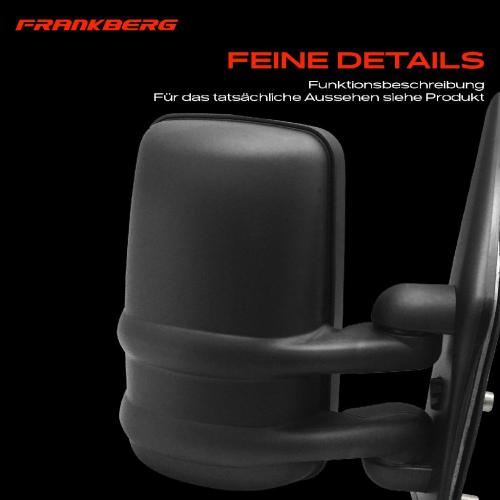Frankberg 1x Außenspiegel Rechts für Nissan Interstar X70 Opel Movano Renault Master II 1998-2010 Bild Frankberg 1x Außenspiegel Rechts für Nissan Interstar X70 Opel Movano Renault Master II 1998-2010