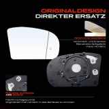 1x Spiegelglas Außenspiegel rechts für Mercedes-Benz C-Klasse Coupe W203 CL203