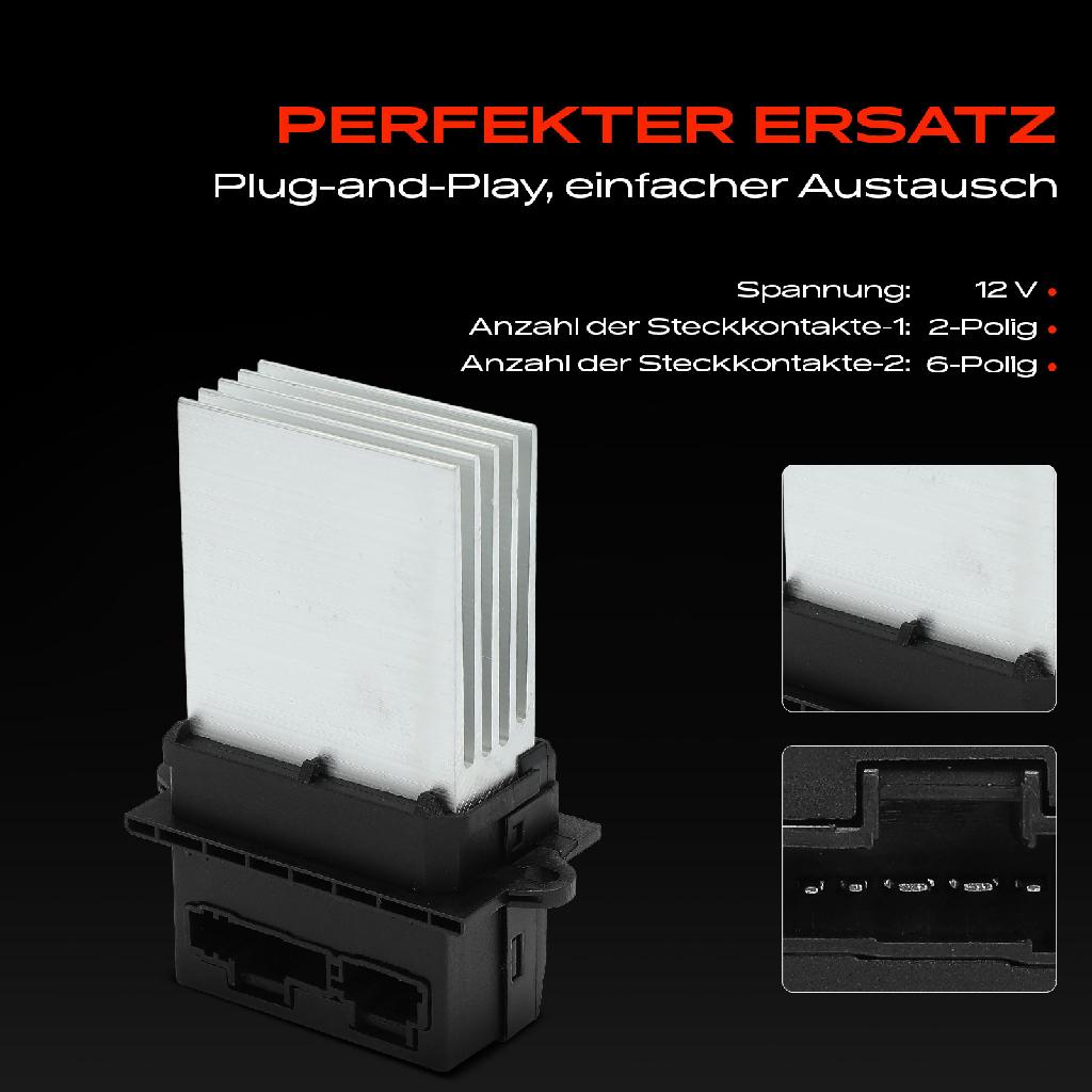 1x Widerstand Vorwiderstand Gebläsemotor für Peugeot 406 Break 8B Renault JD