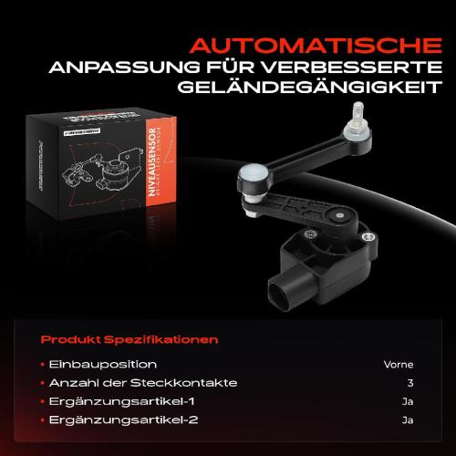 1x Höhensensor Niveauregulierung Hinten Links für VW Touareg 7L Audi Q7 4LB Bild 1x Höhensensor Niveauregulierung Hinten Links für VW Touareg 7L Audi Q7 4LB