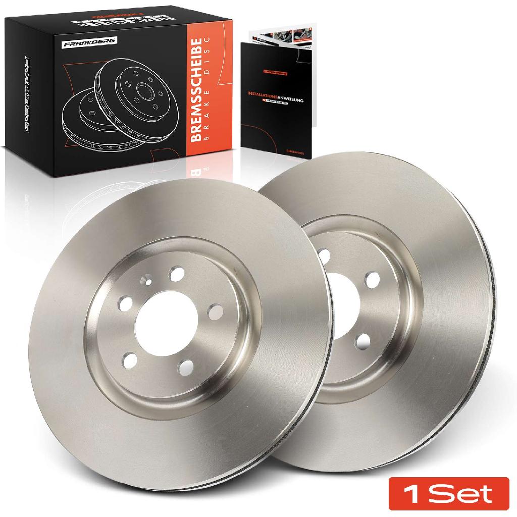 Frankberg 2x Bremsscheiben Vorderachse für VW Bora Variant Golf New Beetle Polo Stufenheck Van 1998-2022