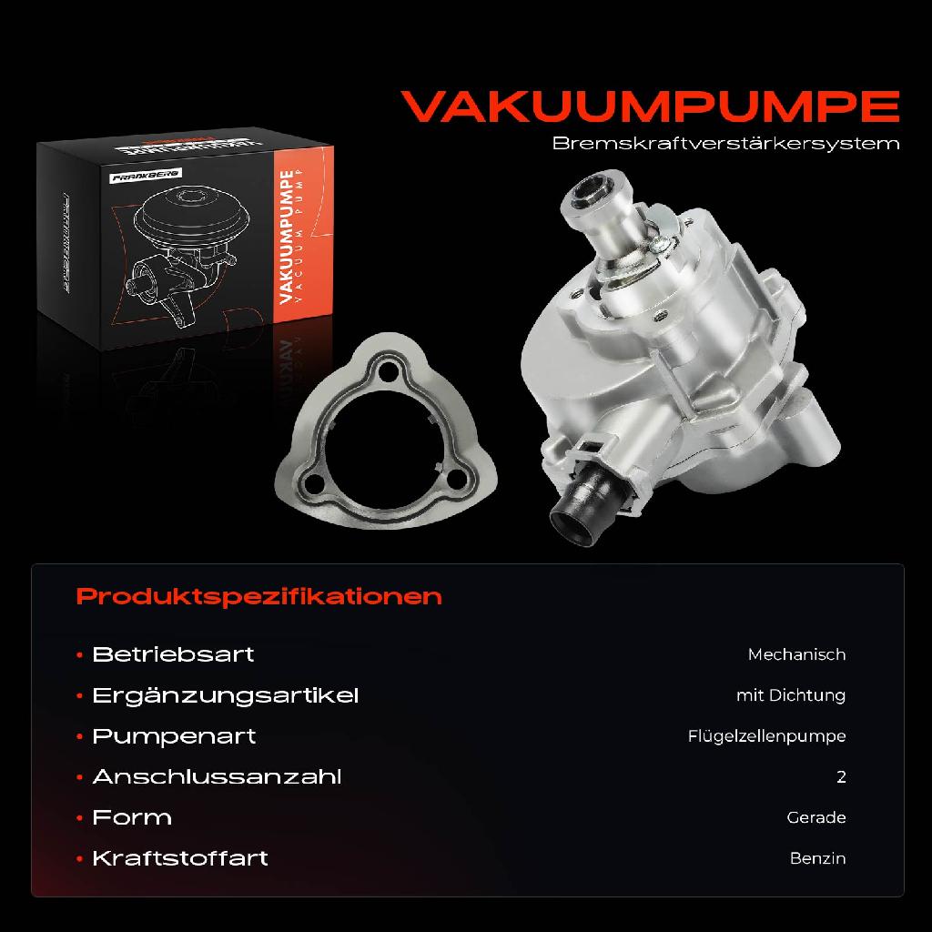 1x Unterdruckpumpe für BMW E90 E91 E92 E93 F10 E82 E88 F07 F11 F06 F12