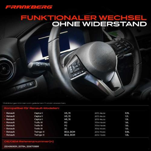 1x Kombischalter Lenkstockschalter für Renault Captur I H5 J5 Trafic 3 Bus JG Kasten FG Bild 1x Kombischalter Lenkstockschalter für Renault Captur I H5 J5 Trafic 3 Bus JG Kasten FG