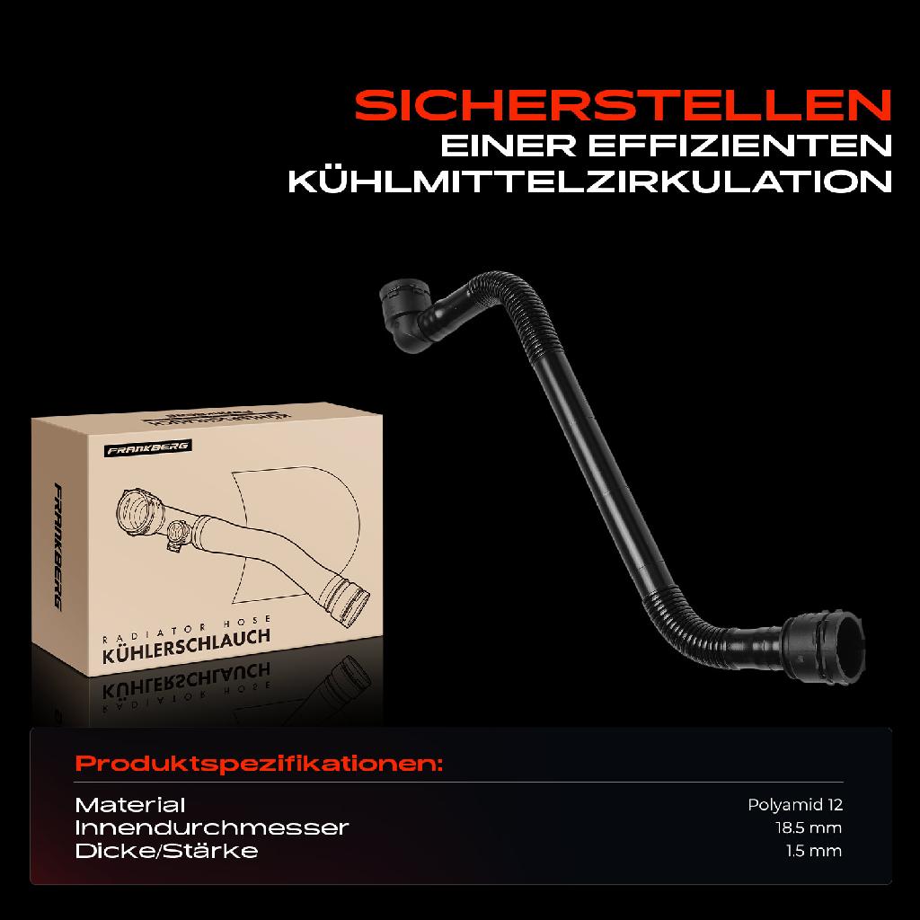 1x Kühlerschlauch Kühlwasserschlauch für Mercedes-Benz S-Klasse V222 W222 X222