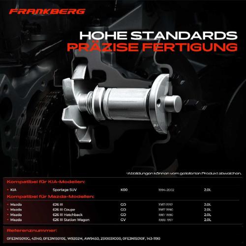 Frankberg 1x Wasserpumpe Kühlwasserpumpe für KIA Sportage SUV K00 Mazda 626 III GD GV 2.0L Bild Frankberg 1x Wasserpumpe Kühlwasserpumpe für KIA Sportage SUV K00 Mazda 626 III GD GV 2.0L