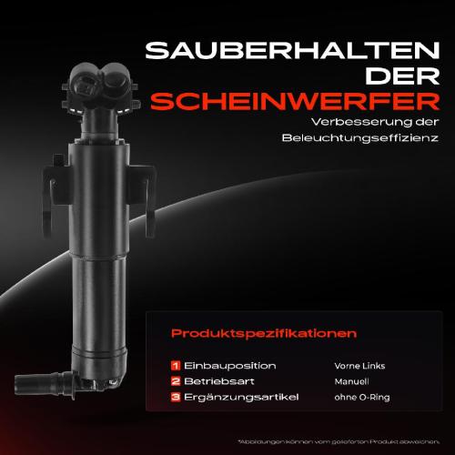 1x Scheinwerferreinigung Waschwasserdüse Vorne Links für BMW 7er G11 G12 2015-2018 Bild 1x Scheinwerferreinigung Waschwasserdüse Vorne Links für BMW 7er G11 G12 2015-2018