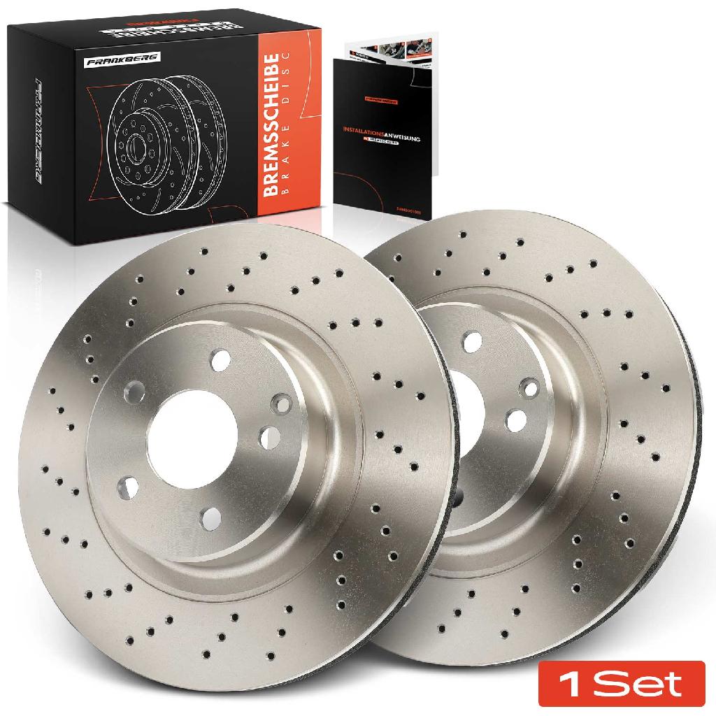 2x Bremsscheiben Hinterachse für Mercedes-Benz C190 X290 R190 W205 A205 C205 S205 Bj ab 2012