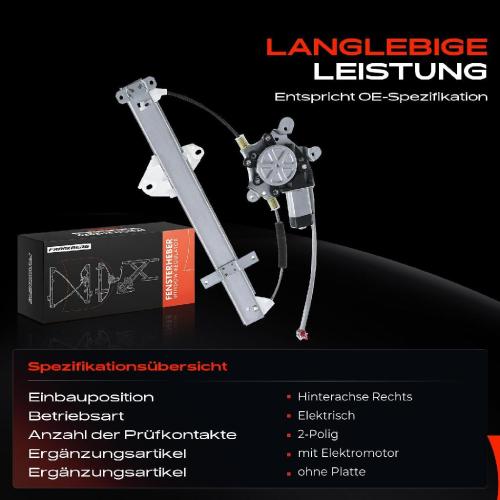 1x Fensterheber Hinten Rechts für Honda Jazz II GD 1.2L 02-08 1.3L 02-07 Bild 1x Fensterheber Hinten Rechts für Honda Jazz II GD 1.2L 02-08 1.3L 02-07
