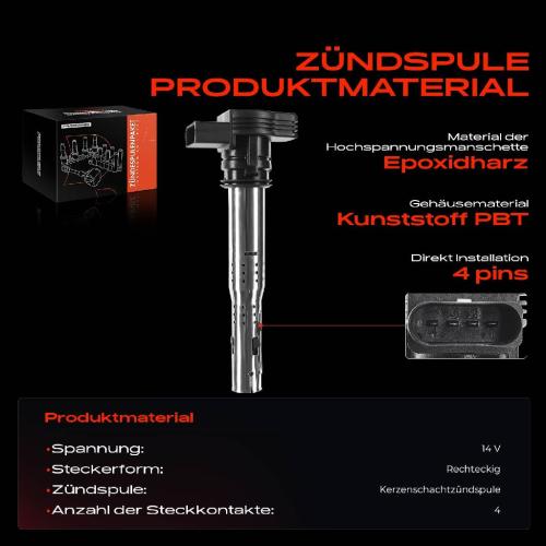 1x Zündmodul Zündspule für VW Golf Plus V Variant VI Jetta IV Polo Passat Alltrack CC Sharan Tiguan Touran Bild 1x Zündmodul Zündspule für VW Golf Plus V Variant VI Jetta IV Polo Passat Alltrack CC Sharan Tiguan Touran
