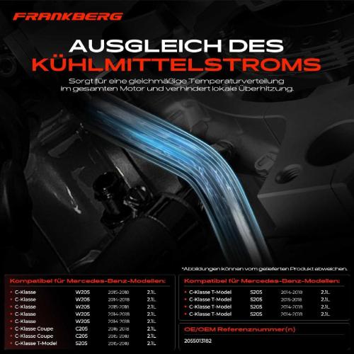 1x Kühlerschlauch Wasserschlauch für Mercedes-Benz C-Klasse A205 C205 S205 W205 Bild 1x Kühlerschlauch Wasserschlauch für Mercedes-Benz C-Klasse A205 C205 S205 W205