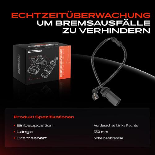 1x Warnkontakt Bremsbelagverschleiß Vorderachse für Audi A6 C7 4G2 4GC 4G5 A7 4GA 4GF Bild 1x Warnkontakt Bremsbelagverschleiß Vorderachse für Audi A6 C7 4G2 4GC 4G5 A7 4GA 4GF