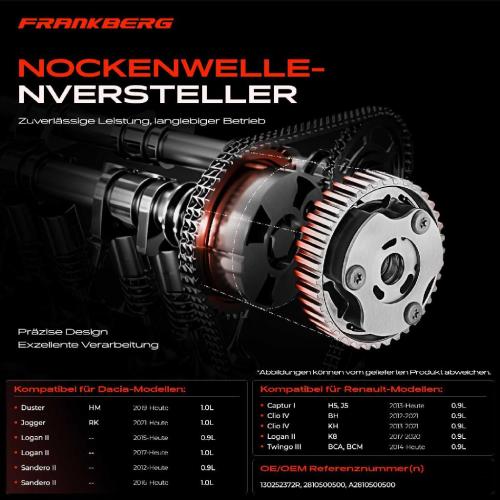 1x Nockenwellenversteller für Dacia Duster Sandero Renault Clio Bild 1x Nockenwellenversteller für Dacia Duster Sandero Renault Clio