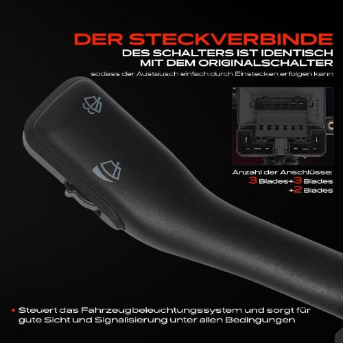 1x Kombischalter Lenkstockschalter für VW Passat 3B New Beetle Bora Audi A6 Skoda Bild 1x Kombischalter Lenkstockschalter für VW Passat 3B New Beetle Bora Audi A6 Skoda