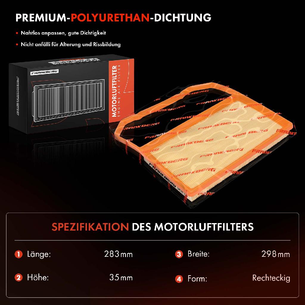 1x Luftfilter Filtereinsatz für VW Polo 6R UP! Skoda Citigo Fabia 3 Seat Ibiza 4 Mii