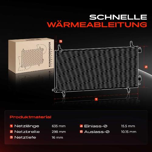 1x Kondensator Klimaanlage für Subaru Forester SH Impreza Schrägheck G3 GH GR XV Bild 1x Kondensator Klimaanlage für Subaru Forester SH Impreza Schrägheck G3 GH GR XV