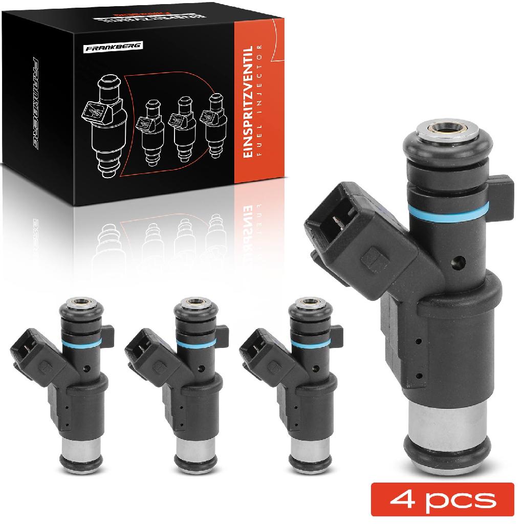 Frankberg 4x Einspritzventil Einspritzdüse für Peugeot 206 306 307 Citroën C2 C3
