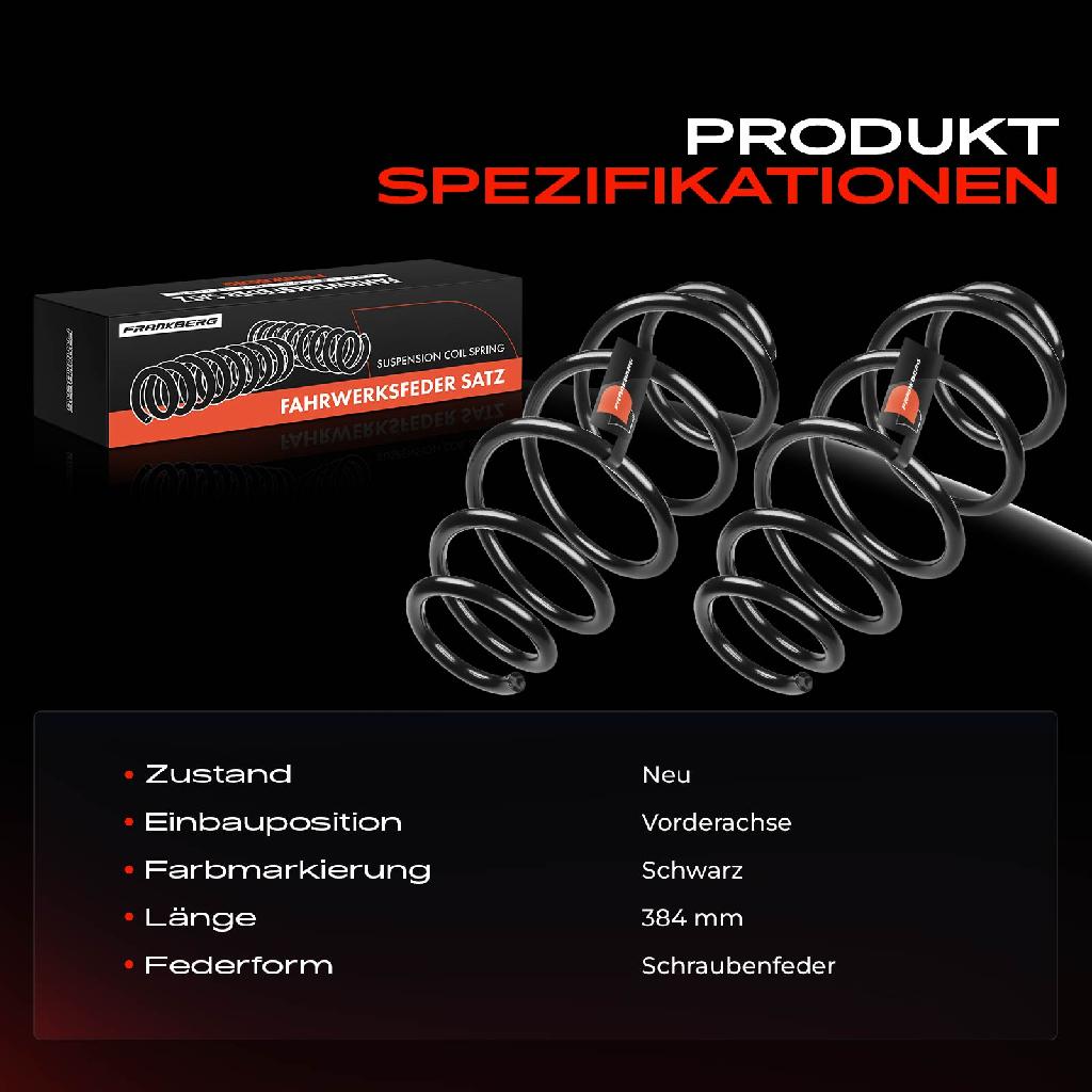 2x Fahrwerksfeder Vorderachse für Opel Insignia A Sports Tourer G09 2.0L 2008-2017