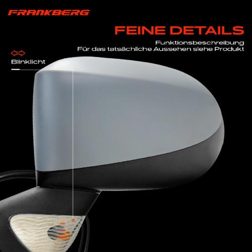 Frankberg 1x Außenspiegel Links für Renault Modus/Grand Modus F/JP0 Bj ab 2004 Bild Frankberg 1x Außenspiegel Links für Renault Modus/Grand Modus F/JP0 Bj ab 2004