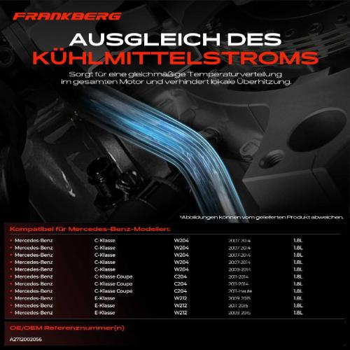 1x Kühlerschlauch Wasserschlauch für Mercedes-Benz C-Klasse W204 E-Klasse SLK Bild 1x Kühlerschlauch Wasserschlauch für Mercedes-Benz C-Klasse W204 E-Klasse SLK