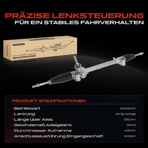 Frankberg 1x Lenkgetriebe Servolenkgetriebe für Toyota Yaris P9 KSP9 SCP9 ZSP9 VVT 2005-2012 Bild Frankberg 1x Lenkgetriebe Servolenkgetriebe für Toyota Yaris P9 KSP9 SCP9 ZSP9 VVT 2005-2012