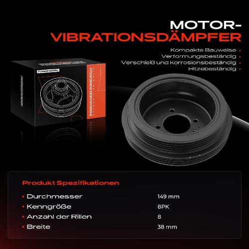 1x Riemenscheibe Kurbelwelle für Mazda Xedos 6 CA MX-3 EC 323 S V BA Bild 1x Riemenscheibe Kurbelwelle für Mazda Xedos 6 CA MX-3 EC 323 S V BA