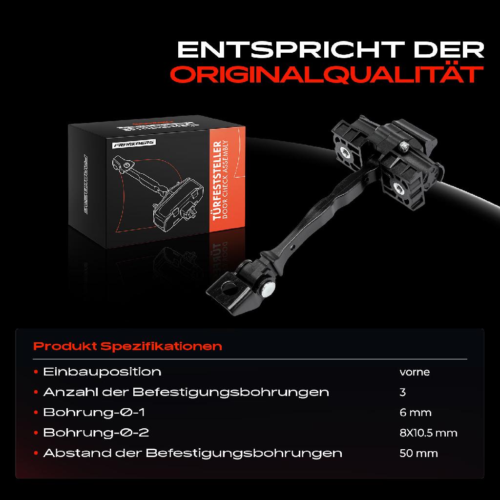 1x Türfeststeller Türfangband Türstopper Vorne für VW Polo Van 6R 2009-2022