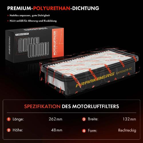 2x Luftfilter Filtereinsatz für Hyundai Accent III MC KIA Rio II JB 1.5L 05-11 Bild 2x Luftfilter Filtereinsatz für Hyundai Accent III MC KIA Rio II JB 1.5L 05-11