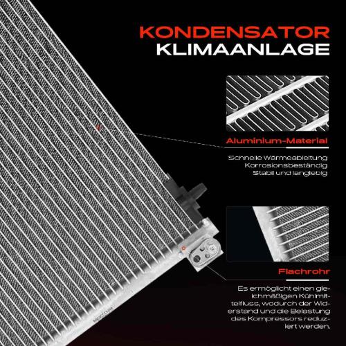 Frankberg 1x Kondensator Klimaanlage für Peugeot 407 607 Citroën C5 C6 2.2L 2.7L Bild Frankberg 1x Kondensator Klimaanlage für Peugeot 407 607 Citroën C5 C6 2.2L 2.7L
