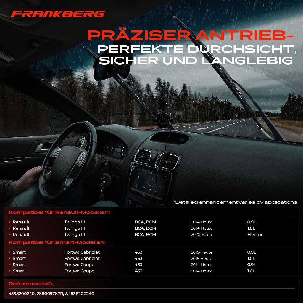 1x Wischermotor Scheibenwischermotor Vorne für Renault Twingo III Smart Pick-up Duster Kasten