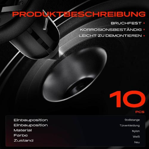 Frankberg 10x Befestigungsclips Stoßstange Türverkleidung für VW Golf I II Passat Variant Jetta I II Bild Frankberg 10x Befestigungsclips Stoßstange Türverkleidung für VW Golf I II Passat Variant Jetta I II