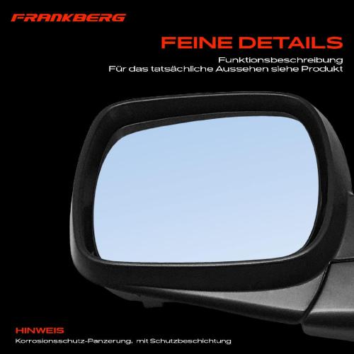 Frankberg 1x Außenspiegel Links für Renault Kangoo KW0/1 FW0/1 1.5L 1.6L 2008-2012 Bild Frankberg 1x Außenspiegel Links für Renault Kangoo KW0/1 FW0/1 1.5L 1.6L 2008-2012