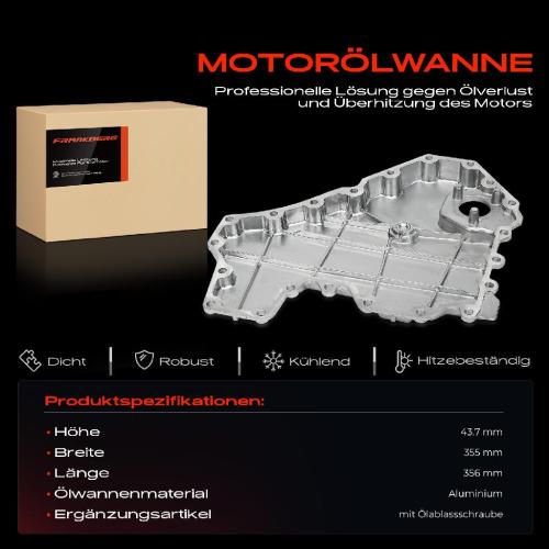 Frankberg 1x Ölwanne Motorölwanne für BMW F10 F07 F11 F12 F13 F01 F02 F03 F04 F06 F18 Bild Frankberg 1x Ölwanne Motorölwanne für BMW F10 F07 F11 F12 F13 F01 F02 F03 F04 F06 F18
