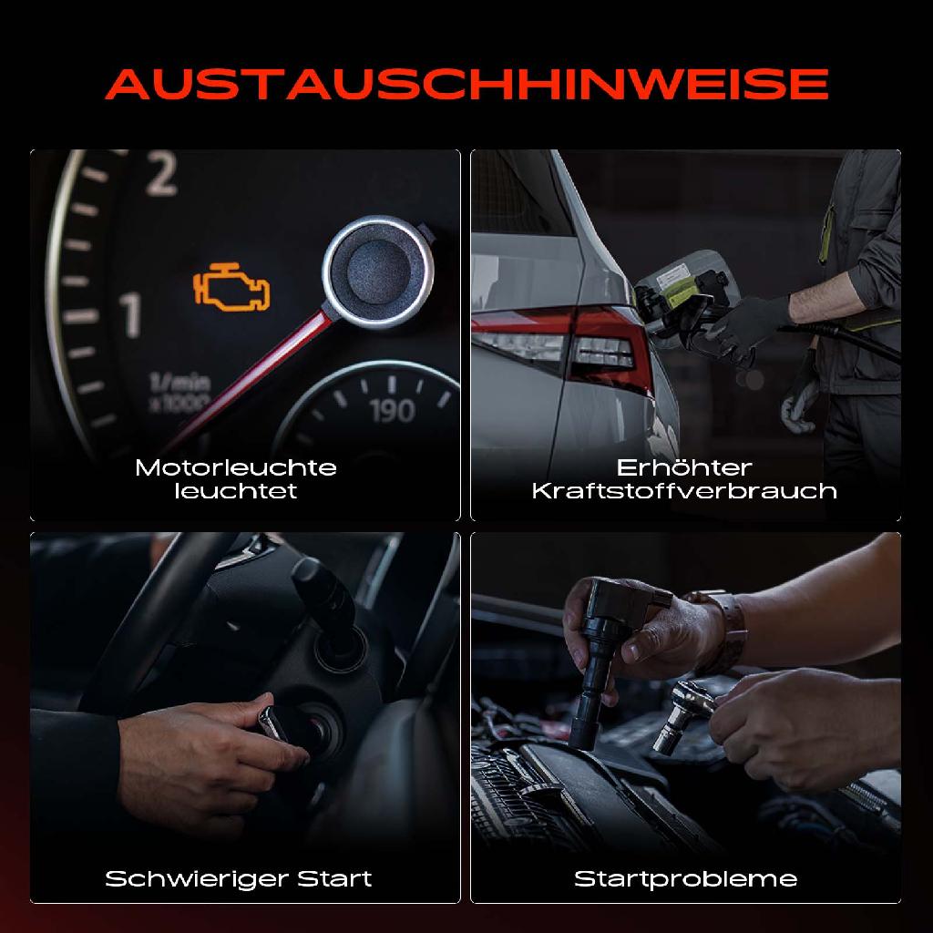 2x Zündspule Zündkerze für Opel Omega B V94 Omega B Caravan Vectra B J96 Vectra B Caravan Vectra B CC
