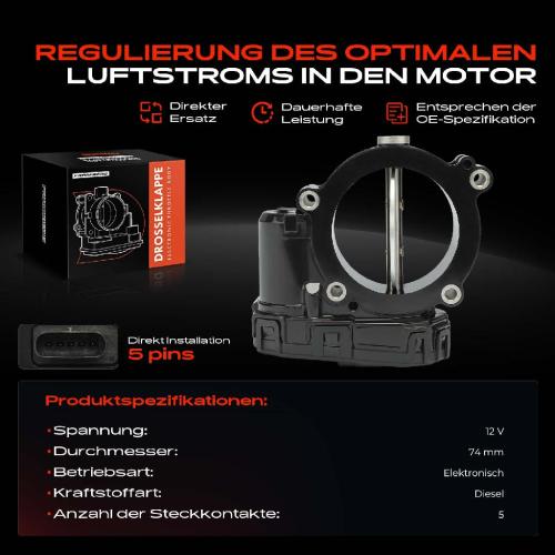 1x Drosselklappe Drosselklappenstutzen für Mercedes-Benz W204 W212 S212 B906 W639 Bild 1x Drosselklappe Drosselklappenstutzen für Mercedes-Benz W204 W212 S212 B906 W639