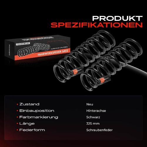 Frankberg 2x Fahrwerksfeder Hinterachse für Hyundai i30 Kombi FD 1.4L 1.6L 2.0L 2007-2012 Bild Frankberg 2x Fahrwerksfeder Hinterachse für Hyundai i30 Kombi FD 1.4L 1.6L 2.0L 2007-2012