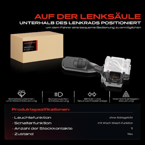 1x Kombischalter Lenkstockschalter für Ford Transit Bus FB FC FD FS FZ 2.4L 2006-2014 Bild 1x Kombischalter Lenkstockschalter für Ford Transit Bus FB FC FD FS FZ 2.4L 2006-2014