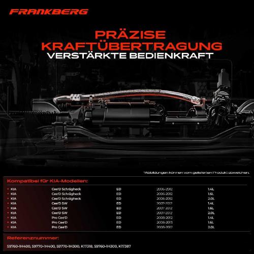 2x Seilzug Feststellbremse Hinterachse beidseitig für KIA Cee'D Schrägheck SW Pro Cee'D ED Bild 2x Seilzug Feststellbremse Hinterachse beidseitig für KIA Cee'D Schrägheck SW Pro Cee'D ED