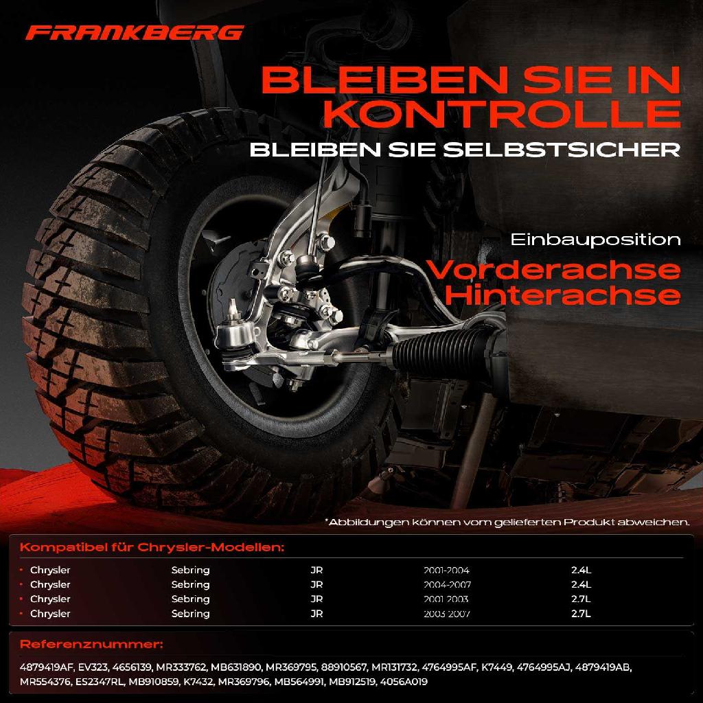 1x Querlenker Satz Vorderachse für Chrysler Sebring JR 2.4L 2.7L 2001-2007