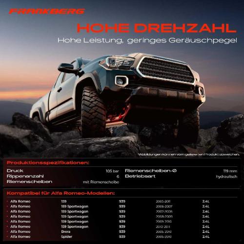 1x Servopumpe hydraulisch für Alfa Romeo 159 Sportwagon Brera Spider 939 Bild 1x Servopumpe hydraulisch für Alfa Romeo 159 Sportwagon Brera Spider 939