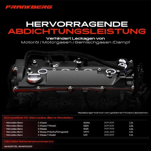 1x Ventildeckel Zylinderkopfhaube für Mercedes-Benz E-Klasse W204 S204 W211 S211 Bild 1x Ventildeckel Zylinderkopfhaube für Mercedes-Benz E-Klasse W204 S204 W211 S211