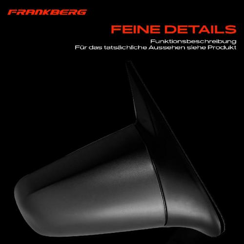 Frankberg 1x Außenspiegel Rechts für Opel Vectra A J89 1.4L 1.6L 1.7L 1.8L 2.0L 2.5L 1988-1995 Bild Frankberg 1x Außenspiegel Rechts für Opel Vectra A J89 1.4L 1.6L 1.7L 1.8L 2.0L 2.5L 1988-1995
