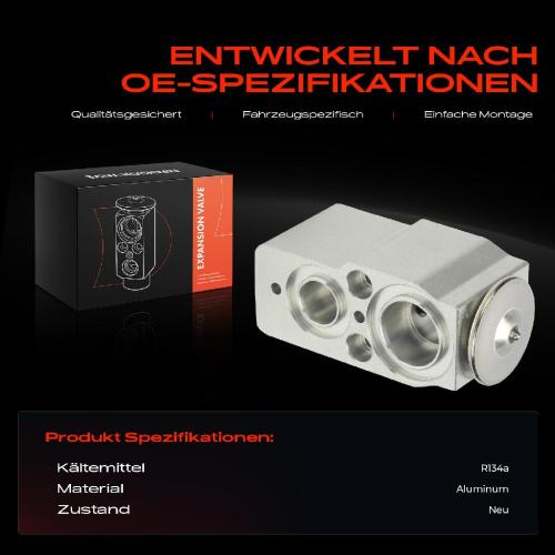 1x Expansionsventil Klimaanlage für Volvo S60 III 224 S90 II 234 V60 V90 XC60 XC90 Bild 1x Expansionsventil Klimaanlage für Volvo S60 III 224 S90 II 234 V60 V90 XC60 XC90