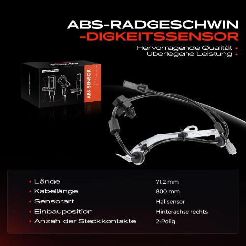 Frankberg 1x ABS Sensor Hinterachse rechts für Subaru Impreza Schrägheck Stufenheck 1.5L 2.0L 2.5L Bj ab 2007 Bild Frankberg 1x ABS Sensor Hinterachse rechts für Subaru Impreza Schrägheck Stufenheck 1.5L 2.0L 2.5L Bj ab 2007