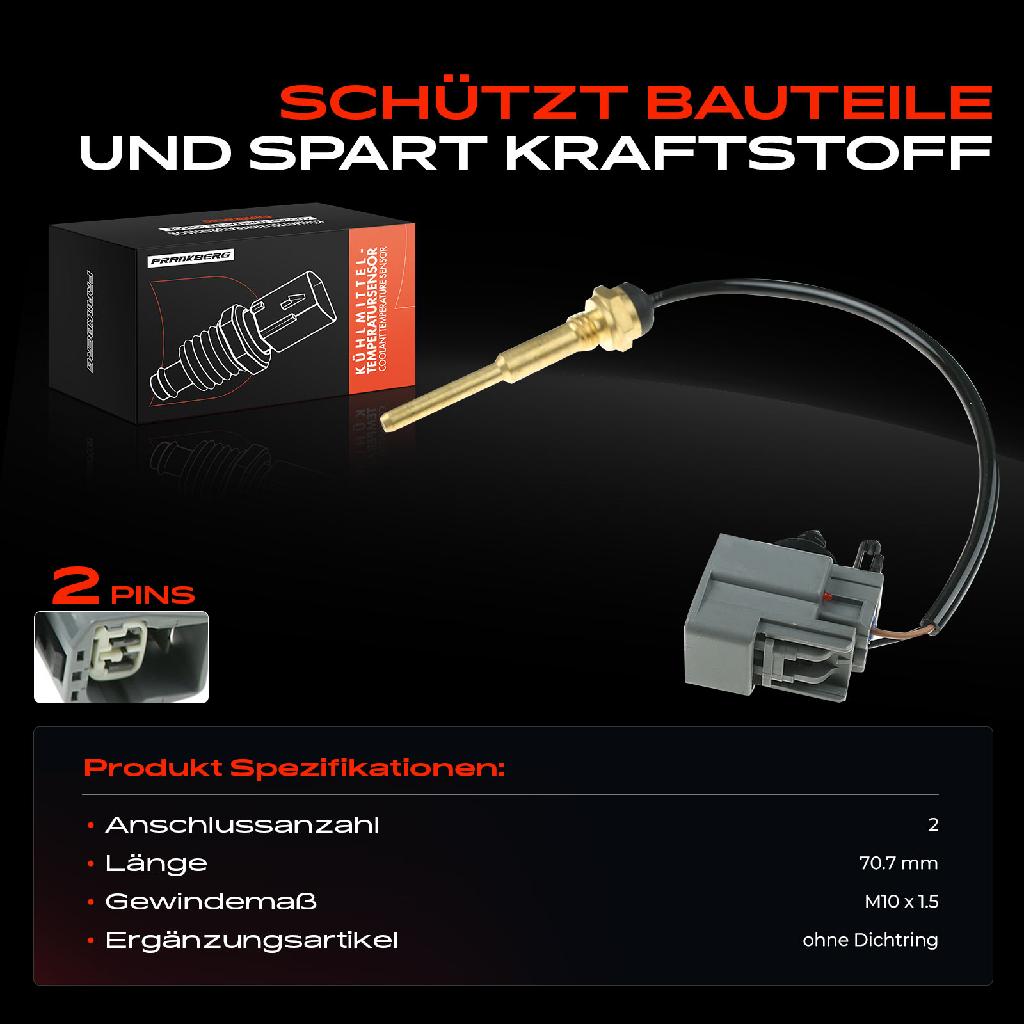 1x Sensor Kühlmitteltemperatur für Citroën Jumper Ford Mondeo III Transit Focus