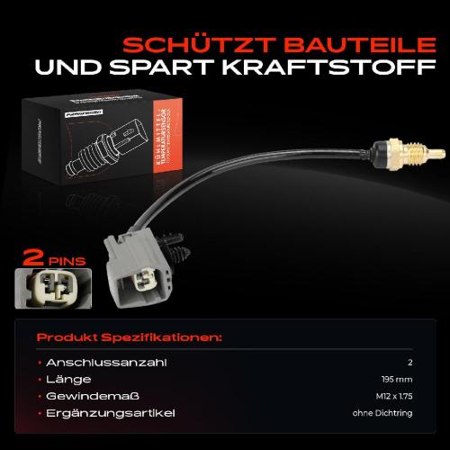 Frankberg 1x Kühlmitteltemperatur Sensor Temperatursensor für Ford Focus C-Max Fiesta Mondeo Bild Frankberg 1x Kühlmitteltemperatur Sensor Temperatursensor für Ford Focus C-Max Fiesta Mondeo