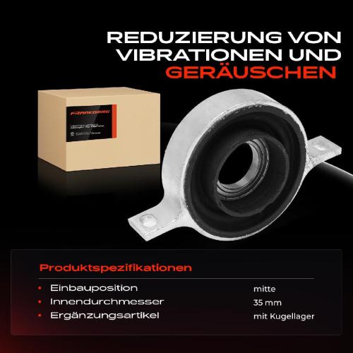 1x Lagerung Gelenkwelle Kardanwellenlager für BMW 5er F10 F07 F11 6er F12 7er F01 Bild 1x Lagerung Gelenkwelle Kardanwellenlager für BMW 5er F10 F07 F11 6er F12 7er F01