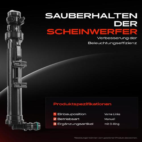 1x Scheinwerferreinigung Waschwasserdüse Vorne Links für Mercedes-Benz M-Klasse W166 2011-2015 Bild 1x Scheinwerferreinigung Waschwasserdüse Vorne Links für Mercedes-Benz M-Klasse W166 2011-2015