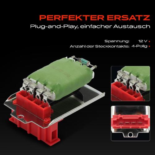 1x Widerstand Vorwiderstand Gebläsemotor für VW Passat B5 Audi A4 B5 Skoda Bild 1x Widerstand Vorwiderstand Gebläsemotor für VW Passat B5 Audi A4 B5 Skoda